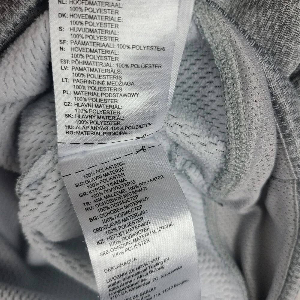Adidas Hoodie Mens Small‎ Gray Climawarm Sweater Activewear